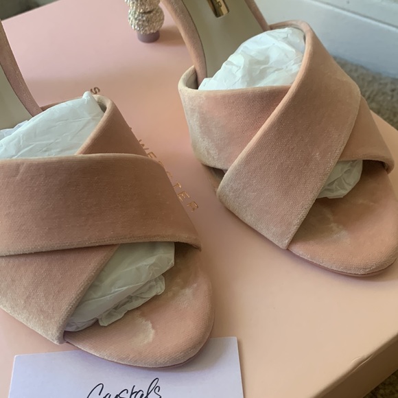 Sophia Webster Natalia 85 Velvet Mid-Heel - Picture 2 of 8